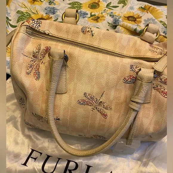 Furla Bags Furla Leather Butterfly Firefly Pinkcream Candy Bag